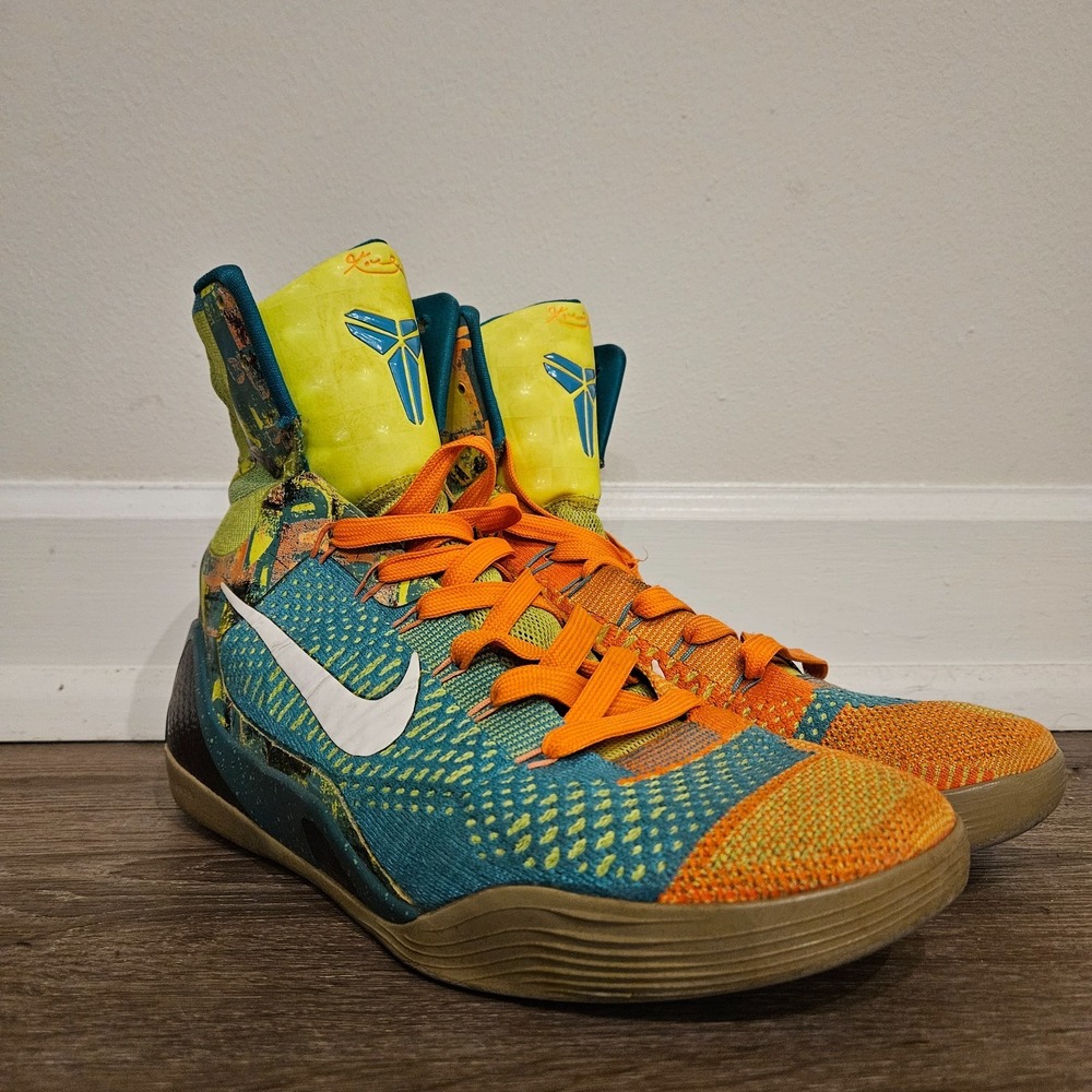 Nike Kobe 9 IX Elite Influence Mens Size 11 630847-300 Flyknit Basketball